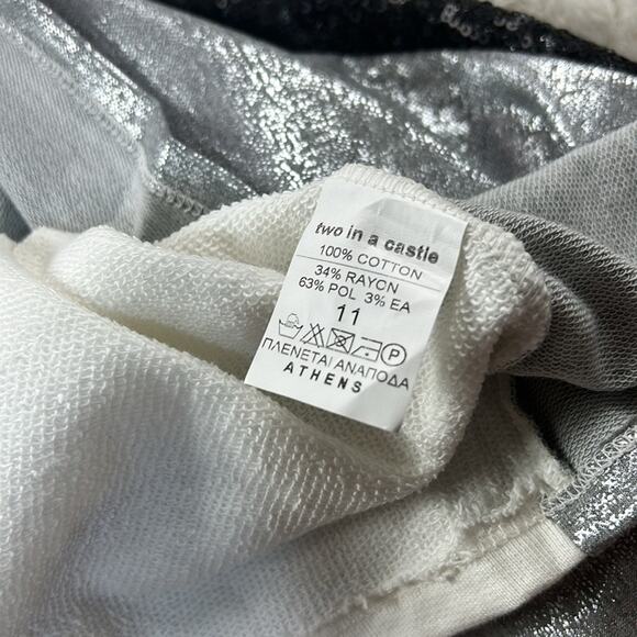 Two in a Castle geometric colorblock long sleeved shift dress, 11 - Picture 8 of 8